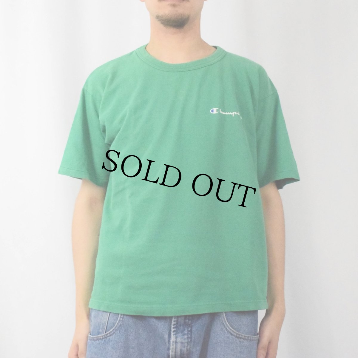 画像2: 90's Champion USA製 ロゴプリントTシャツ L (2)