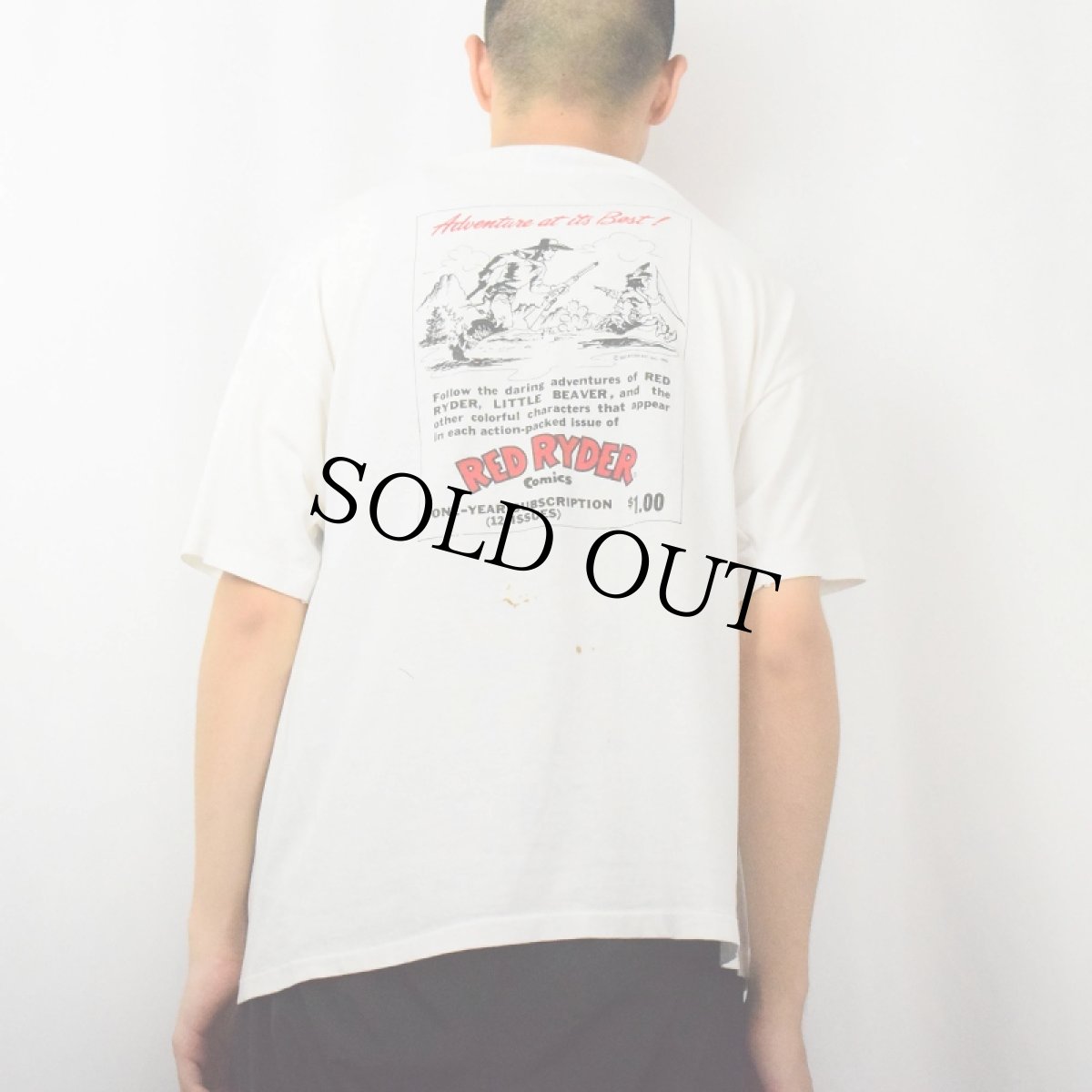 画像4: 90's RED RYDER Comics USA製 コミックプリントTシャツ XL (4)