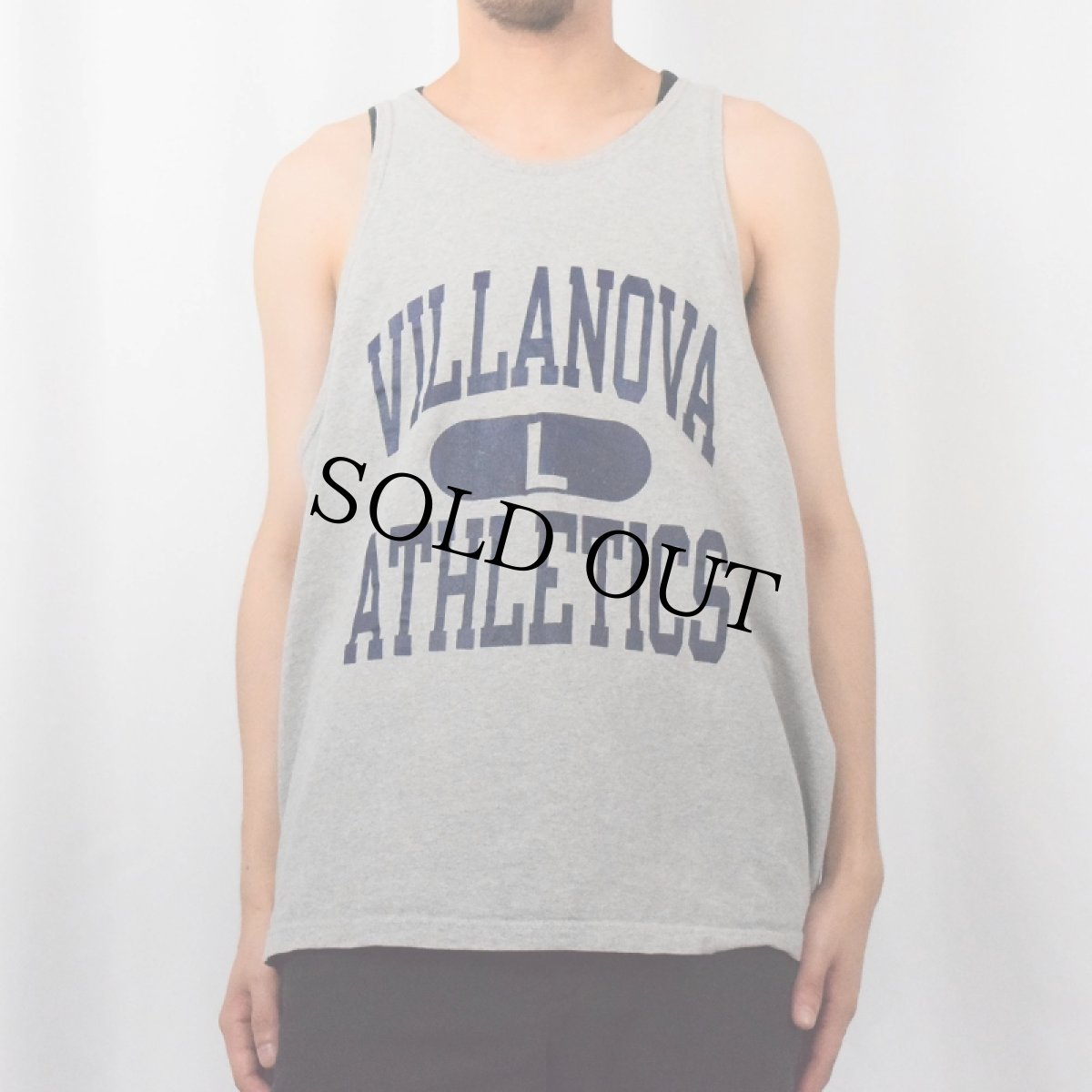 画像2: 90's Champion USA製 "VILLANOVA ATHLETICS" プリントタンクトップ L (2)
