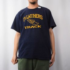 画像2: "PANTHERS TRACK" ウイングフットプリントTシャツ NAVY XL (2)