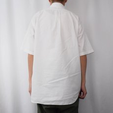画像3: Ralph Lauren "BLAIRE" ロゴ刺繍 コットンボタンダウンシャツ L (3)