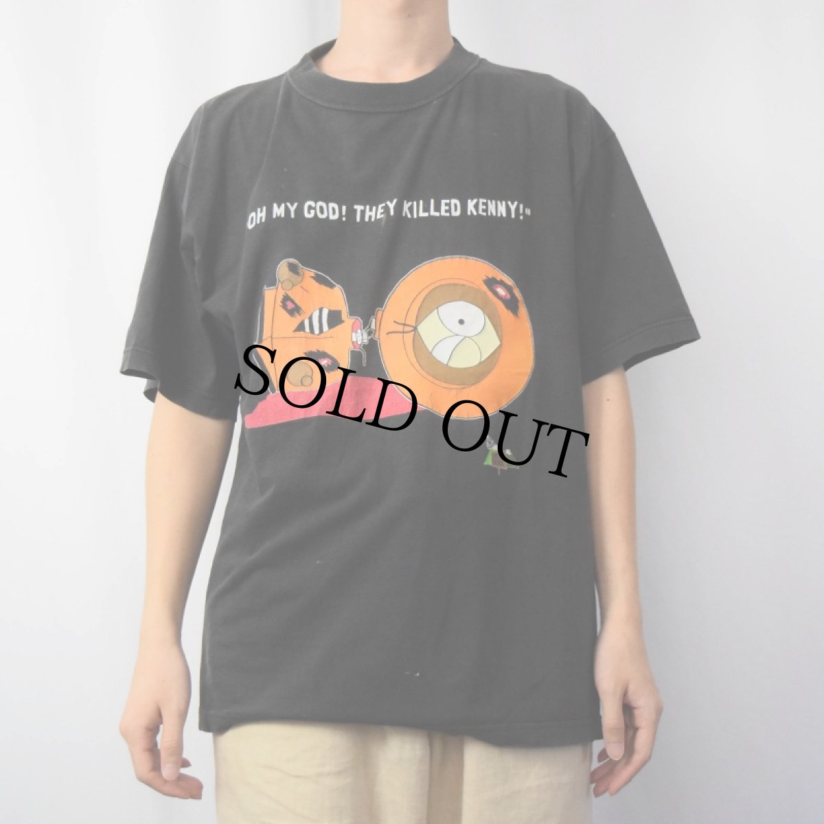 画像2: SOUTH PARK "OH MY GOD! THEY KILLED KENNY!" キャラクタープリントTシャツ L (2)