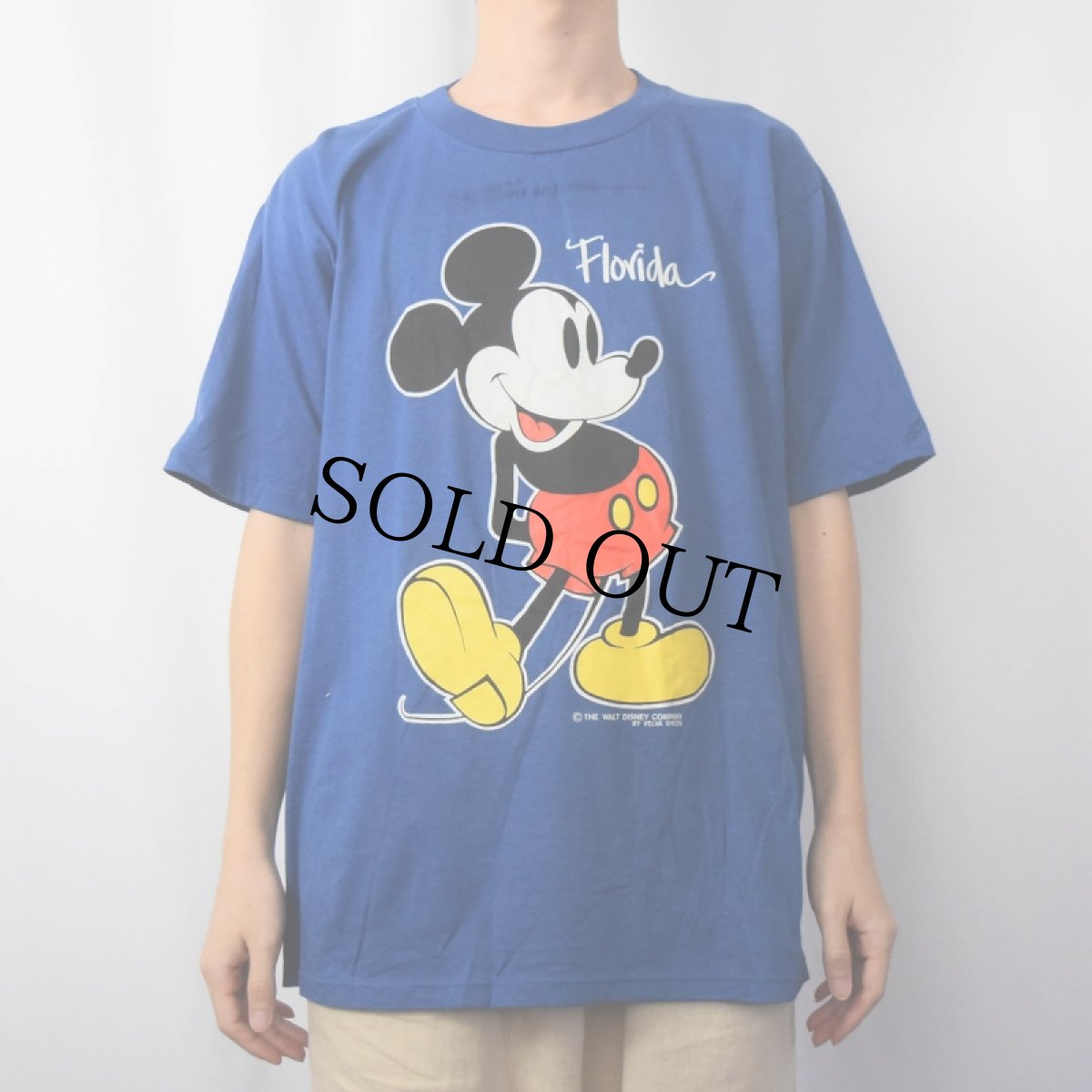 画像2: 90's MICKEY MOUSE USA製 キャラクタープリントTシャツ XL (2)