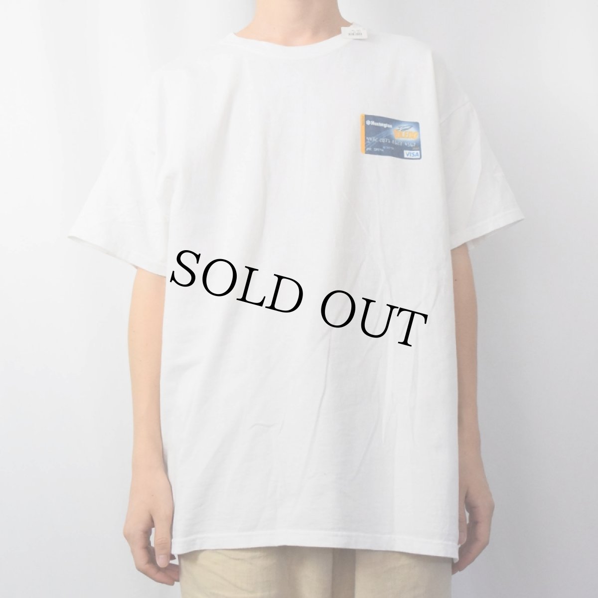 画像3: Huntington クレジットカードプリントTシャツ XL (3)