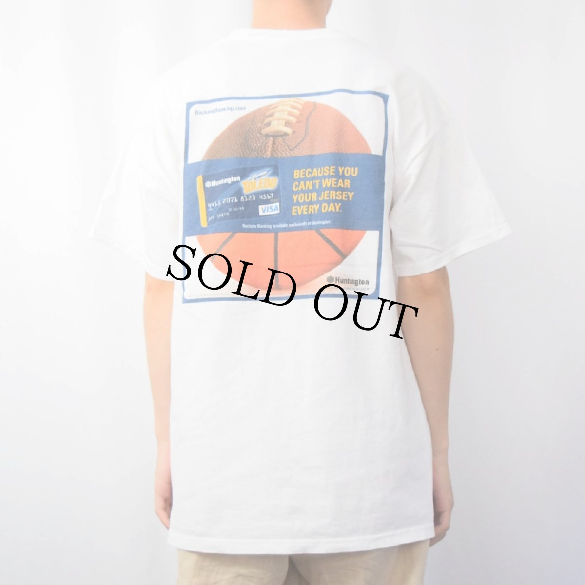 画像4: Huntington クレジットカードプリントTシャツ XL (4)