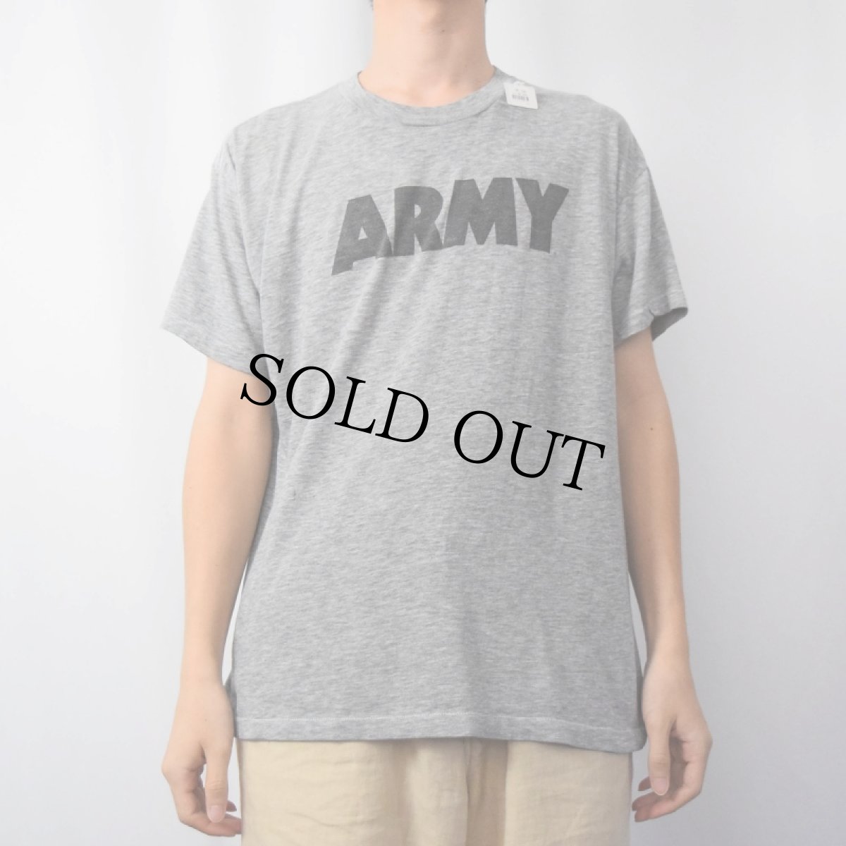 画像2: 80's "ARMY" プリントTシャツ (2)