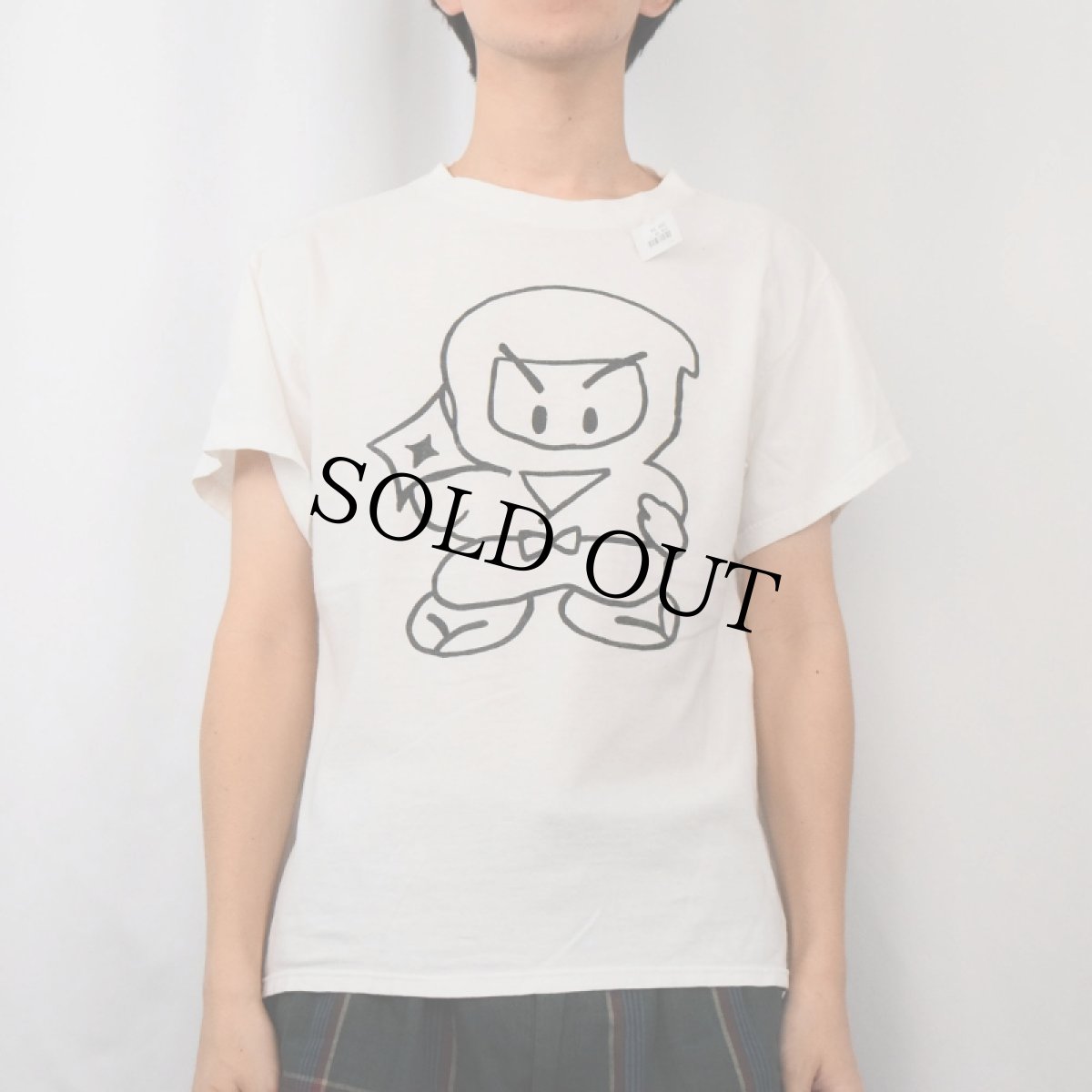 画像3: 2000's "FLUITES NOVI HIGH CHOOL" 忍者プリントTシャツ M (3)