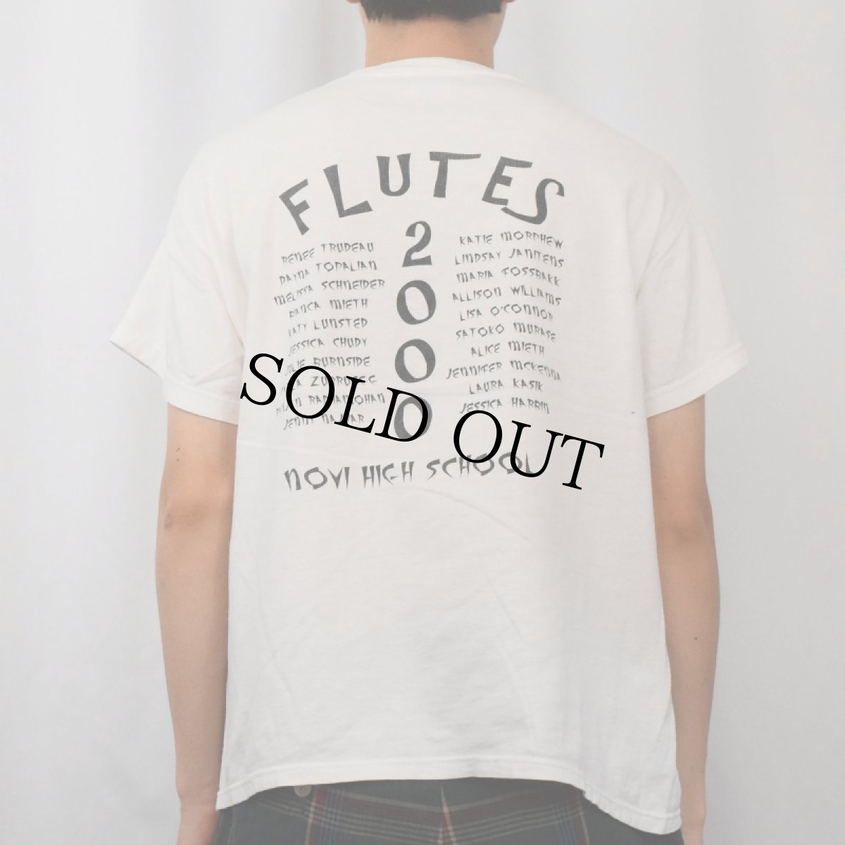 画像4: 2000's "FLUITES NOVI HIGH CHOOL" 忍者プリントTシャツ M (4)
