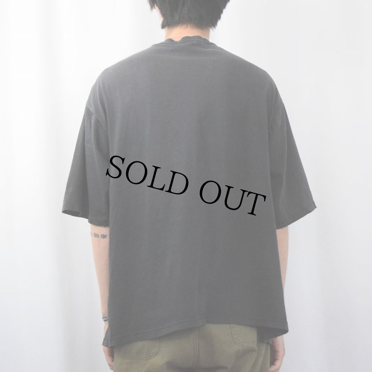 画像3: 90's OAKTON USA製 無地 ポケットTシャツ GRAY XXL (3)