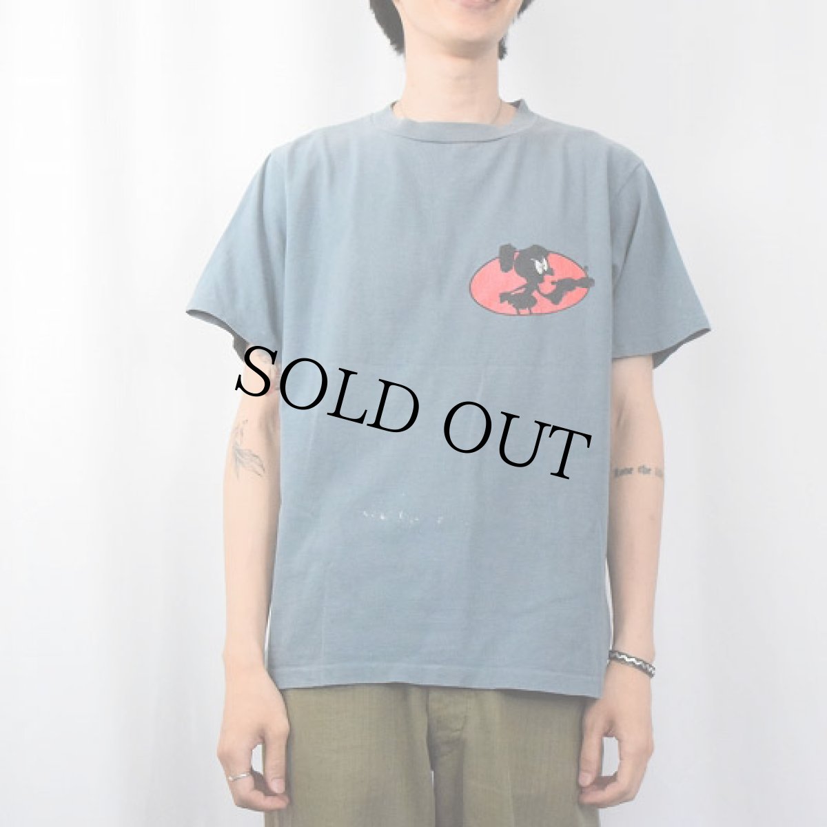 画像3: 90's Looney Tunes USA製 マービン・ザ・マーシャン キャラクタープリントTシャツ L (3)