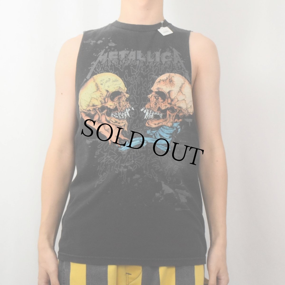 画像3: METALLICA "I'M INSIDE I'M YOU SAD BUT TRUE" カットオフスリーブ ロックバンドTシャツ (3)