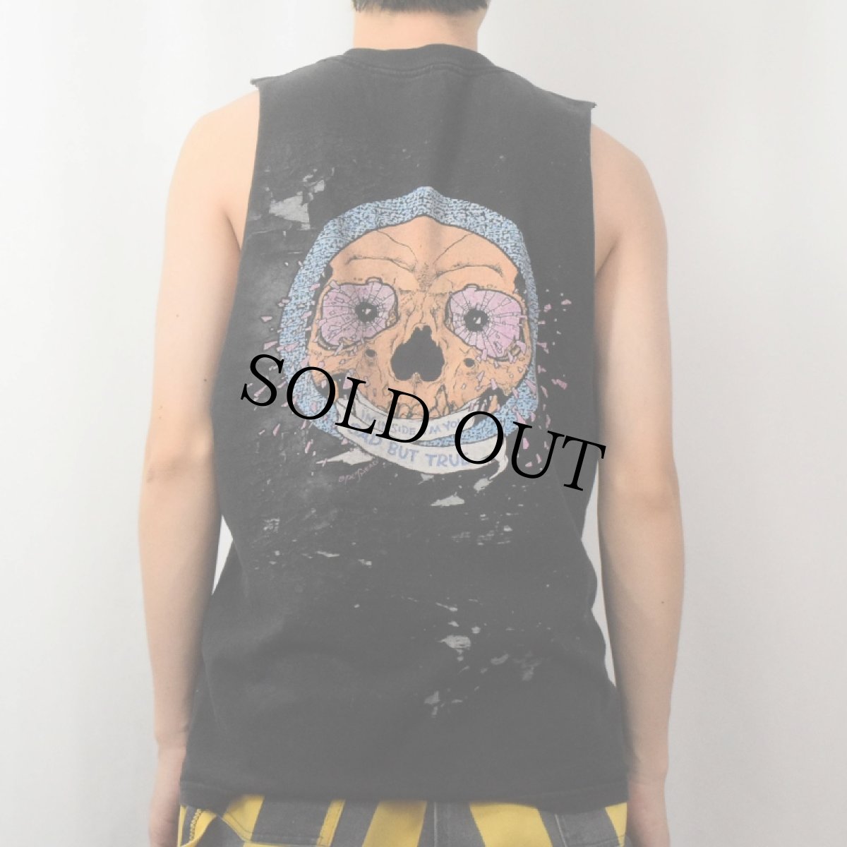 画像4: METALLICA "I'M INSIDE I'M YOU SAD BUT TRUE" カットオフスリーブ ロックバンドTシャツ (4)