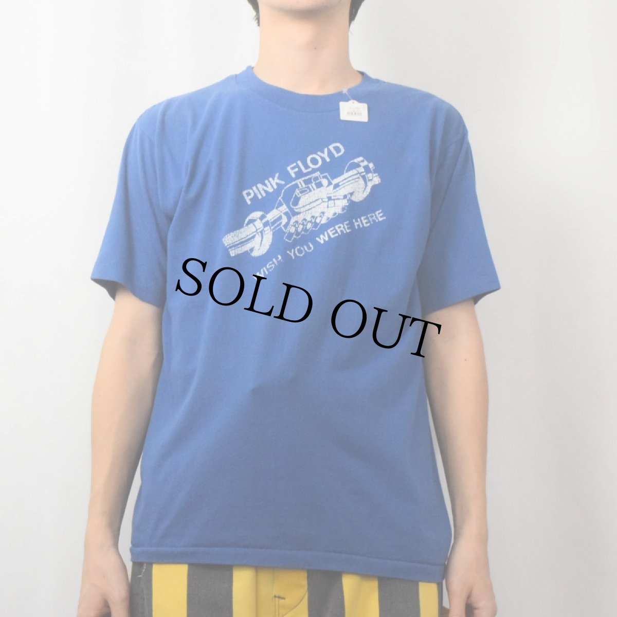画像2: 80's PINK FLOYD "WISH YOU WERE HERE" ロックバンドTシャツ L (2)