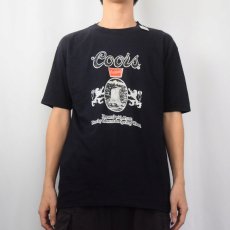 画像2: 70〜80's Coors USA製 ビールメーカープリントTシャツ NAVY XL (2)