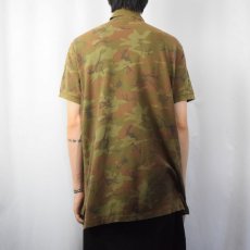 画像3: POLO Ralph Lauren "CUSTOM FIT" カモ柄 鹿の子ポロシャツ XL (3)