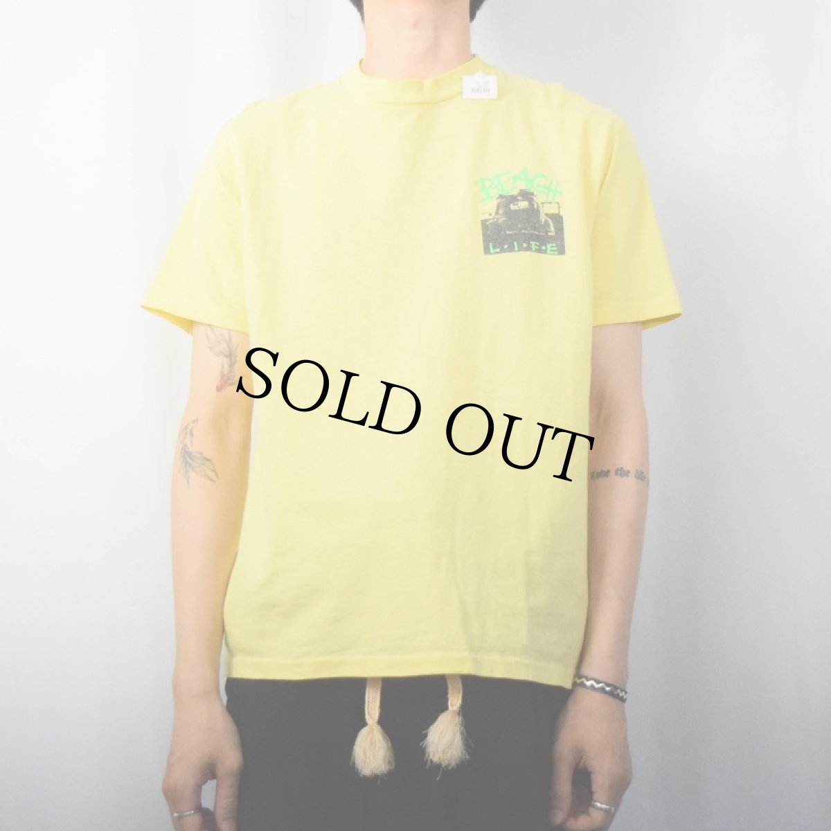 画像3: 80's USA製 "SHOCK WAVE" 発泡プリントTシャツ L (3)