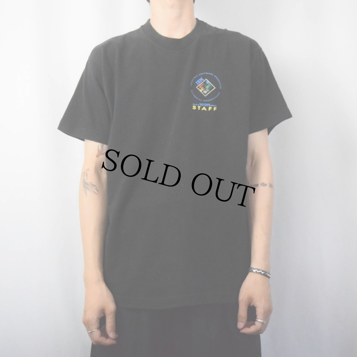 画像3: 90's IBM USA製 "Operate At Higher Level" コンピューター企業 プリントTシャツ L (3)