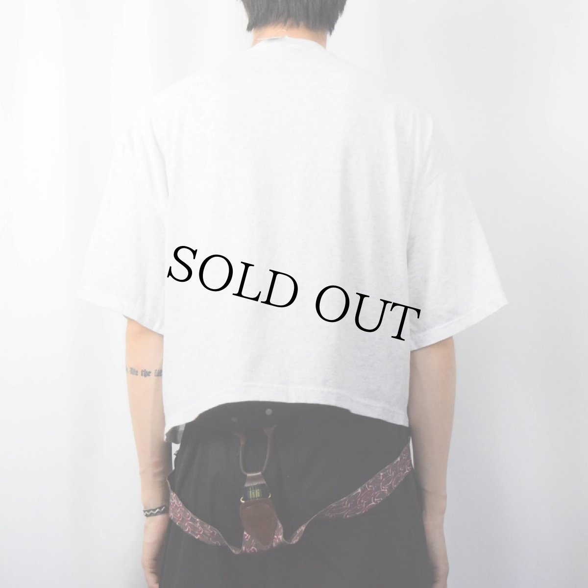 画像3: 90's SOFFE USA製 ワイドショートレングス 無地Tシャツ XXL (3)