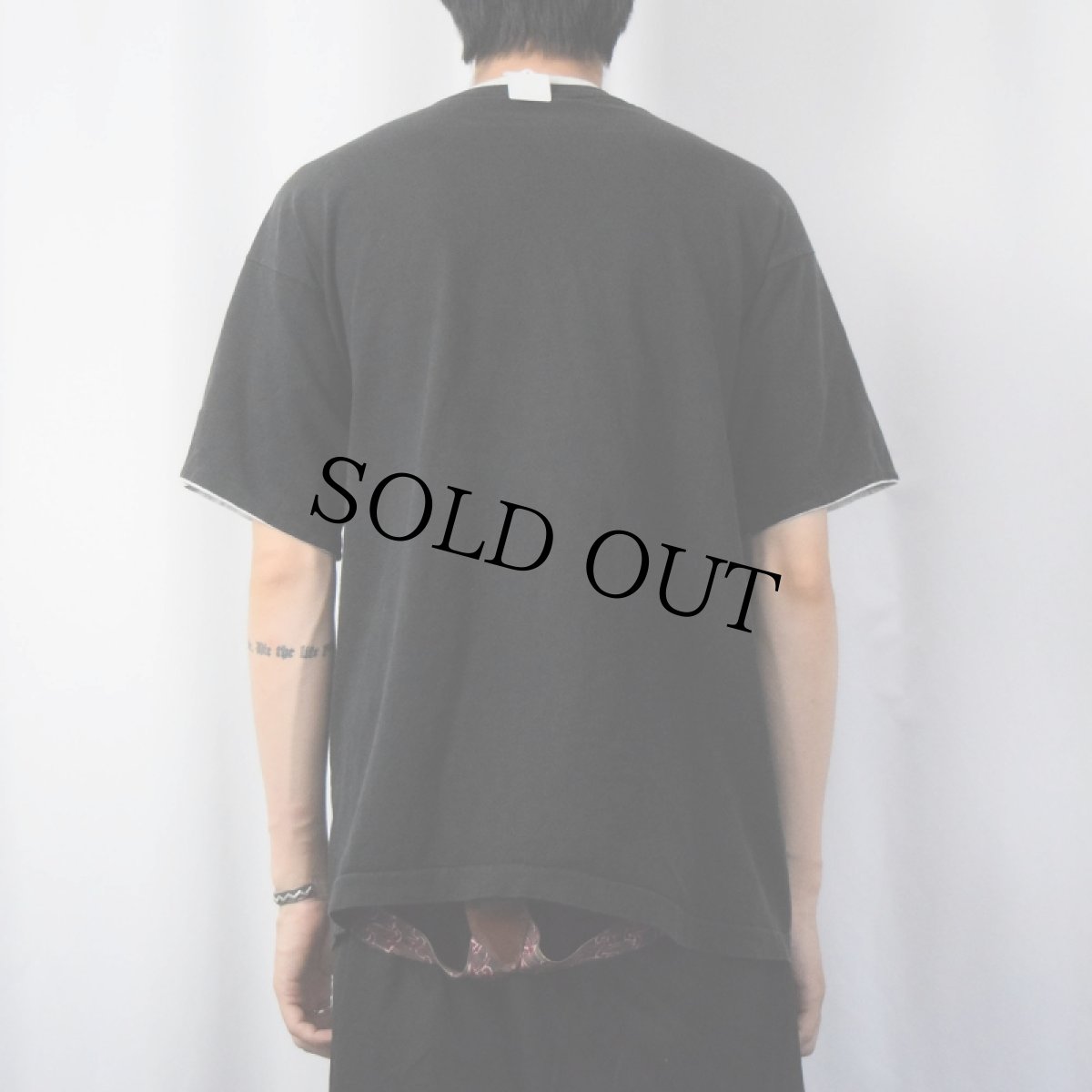 画像3: 90's FRUIT OF THE LOOM USA製 レイヤードデザイン 無地Tシャツ L (3)