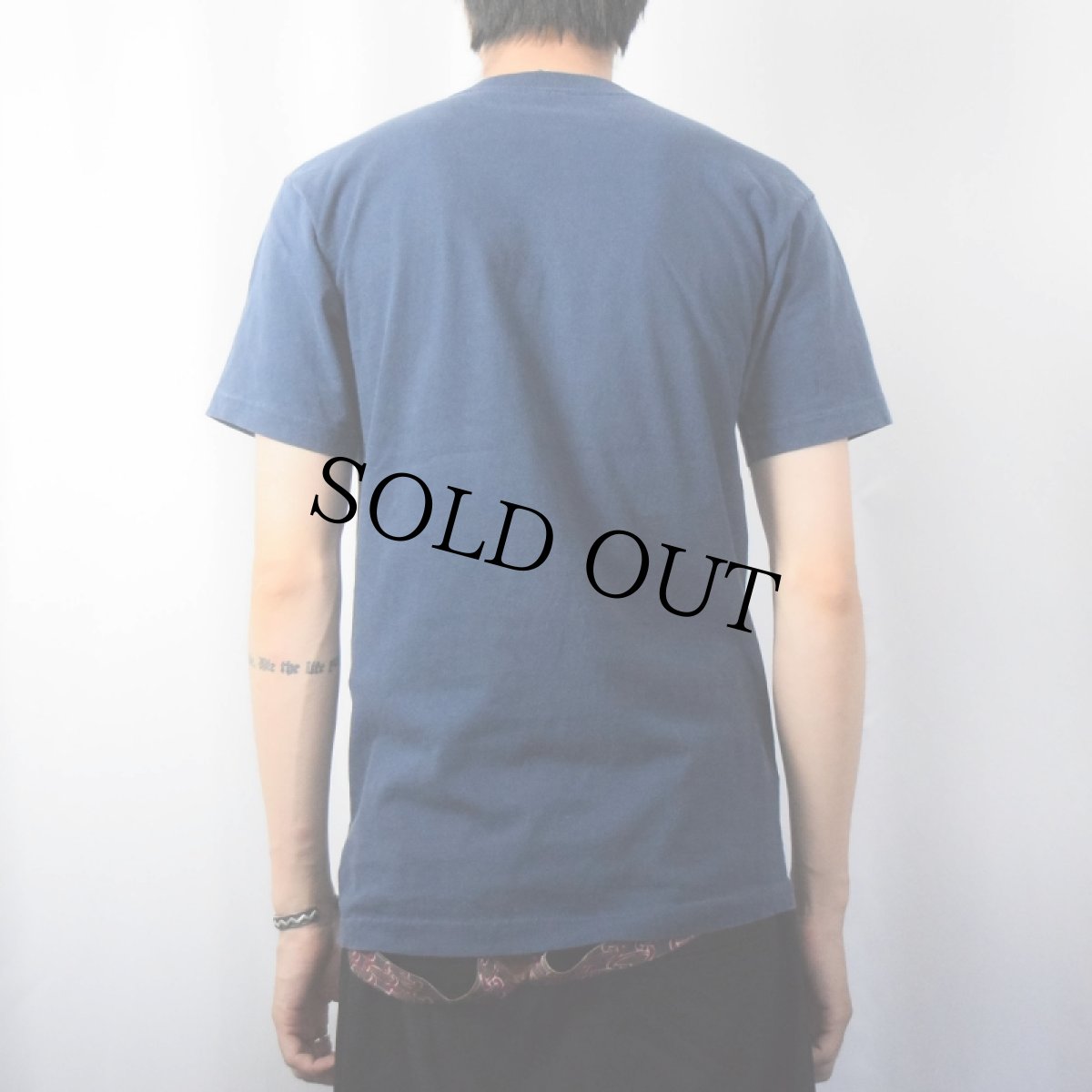 画像3: 70's JCPenney 無地 ポケットTシャツ NAVY L (3)