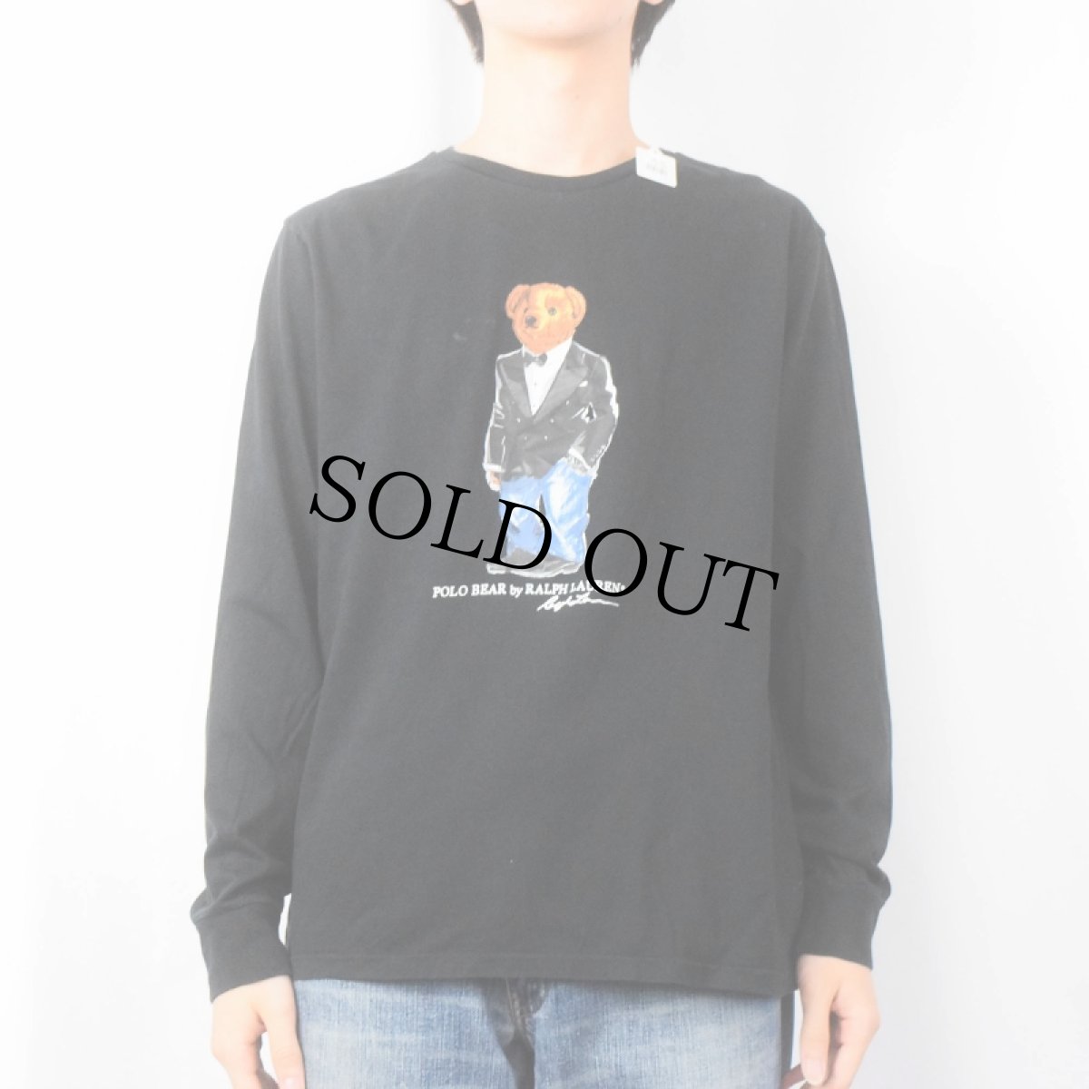 画像2: POLO Ralph Lauren ポロベアプリントロンT BLACK M (2)
