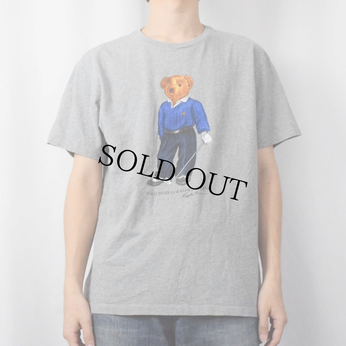 画像2: POLO Ralph Lauren ポロベアプリントTシャツ M (2)