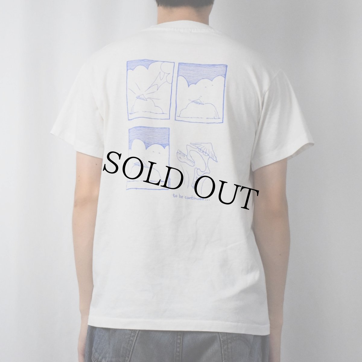 画像4: 90's USA製 "Lim・pet" イラストプリントTシャツ M (4)