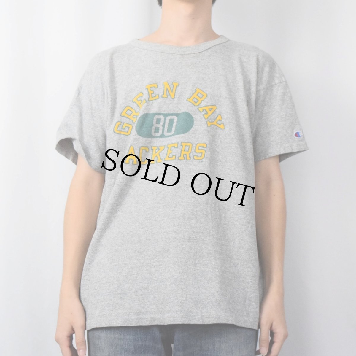 画像2: 80's Champion トリコタグ USA製 "GREEN BAY PACKERS" プリントTシャツ XL (2)