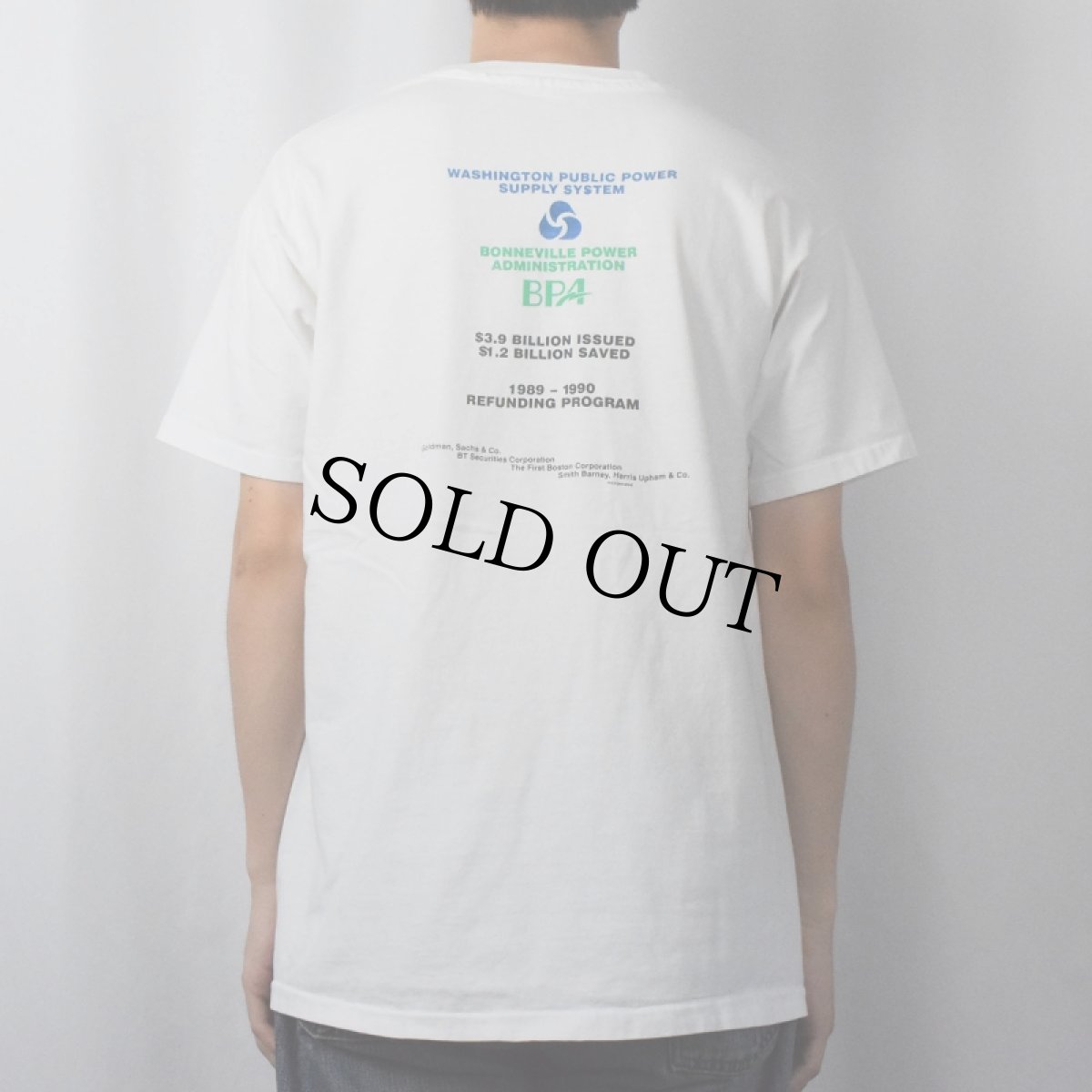 画像3: 90's USA製 企業 シュールイラストプリントTシャツ XL (3)