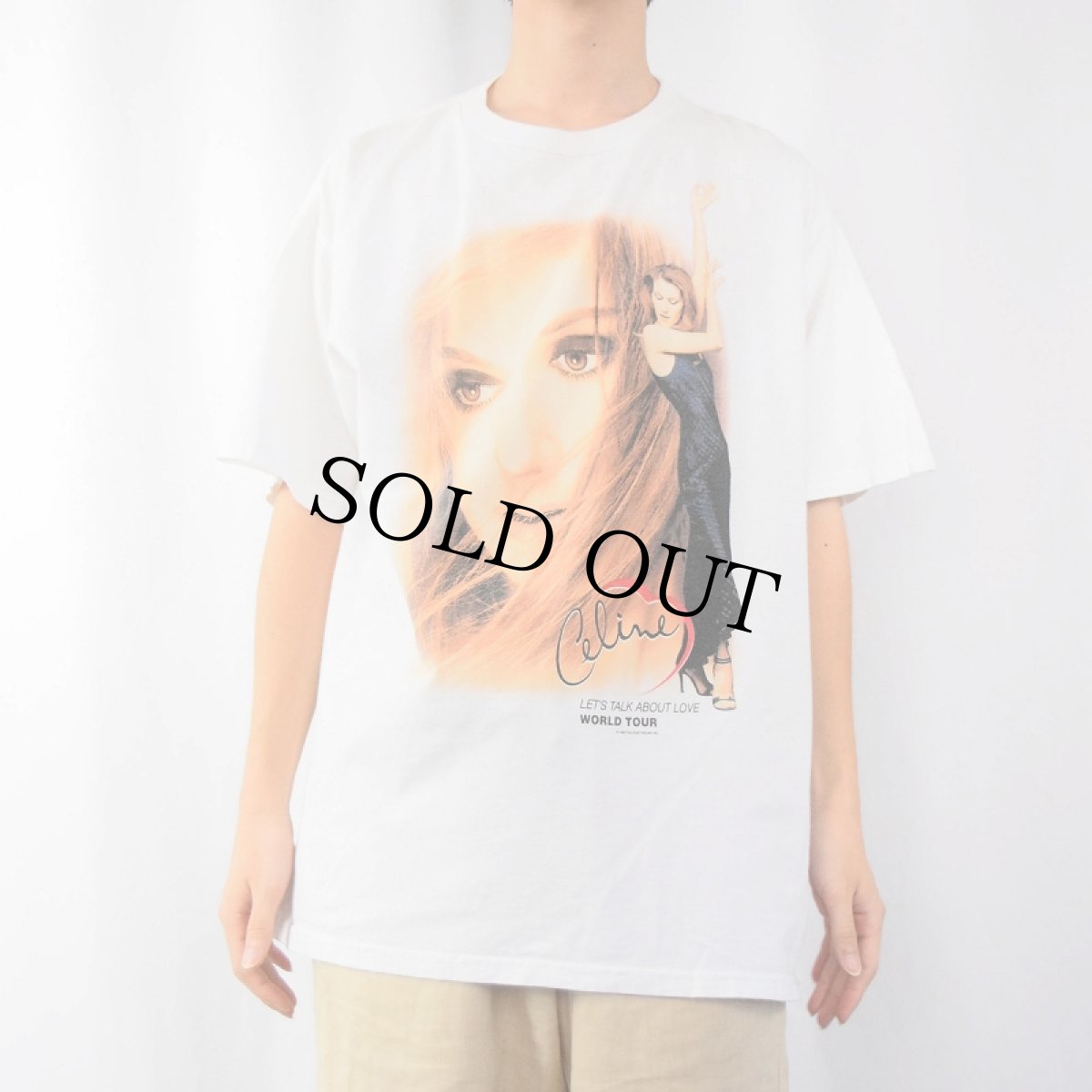 画像3: 90's Celine Dion "LET'S TALK ABOUT LOVE WORLD TOUR" ミュージシャンツアーTシャツ XL (3)