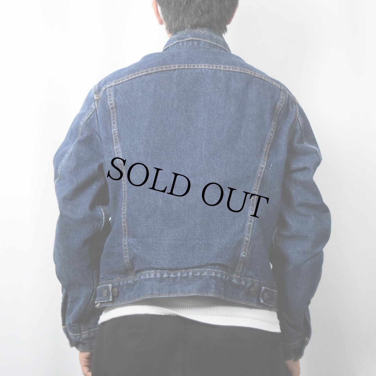 画像3: 60's LEVI'S 70505 BIGE USA製 ブランケットライナー デニムジャケット SIZE44 (3)