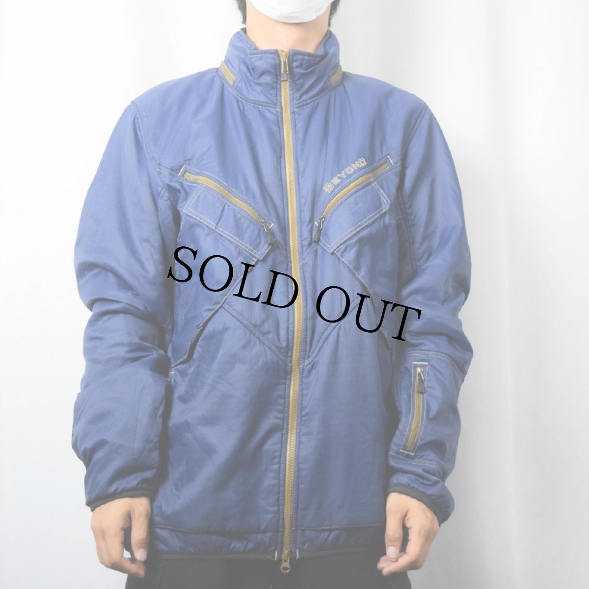 画像2: BEYOND USA製 リップストップ ナイロンジャケット XL (2)