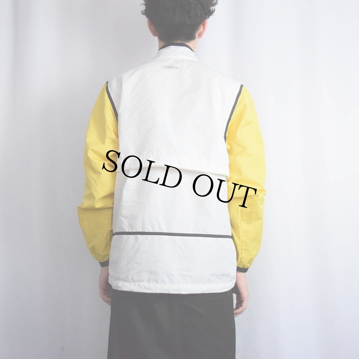 画像3: 90〜2000's NIKE "CLIMA FIT" ロゴ刺繍 切り替えデザイン ポリエステルジャケット M (3)