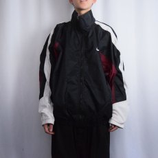 画像2: 90〜2000's NIKE ロゴ刺繍 切り替えデザイン ナイロンジャケット XXL (2)