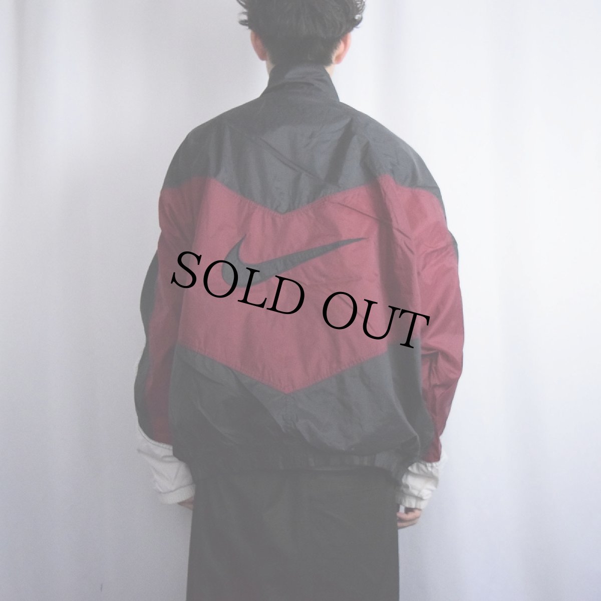 画像3: 90〜2000's NIKE ロゴ刺繍 切り替えデザイン ナイロンジャケット XXL (3)