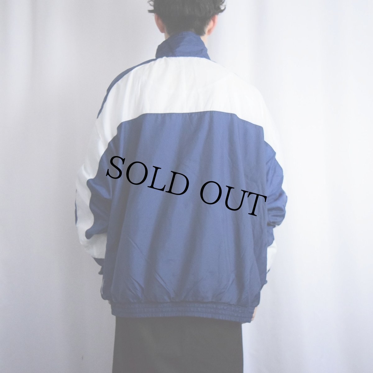 画像3: 90〜2000's NIKE ロゴ刺繍 切り替えデザイン ナイロンジャケット XXL (3)