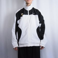 画像2: 90〜2000's NIKE ロゴ刺繍 切り替えデザイン ナイロンジャケット L (2)