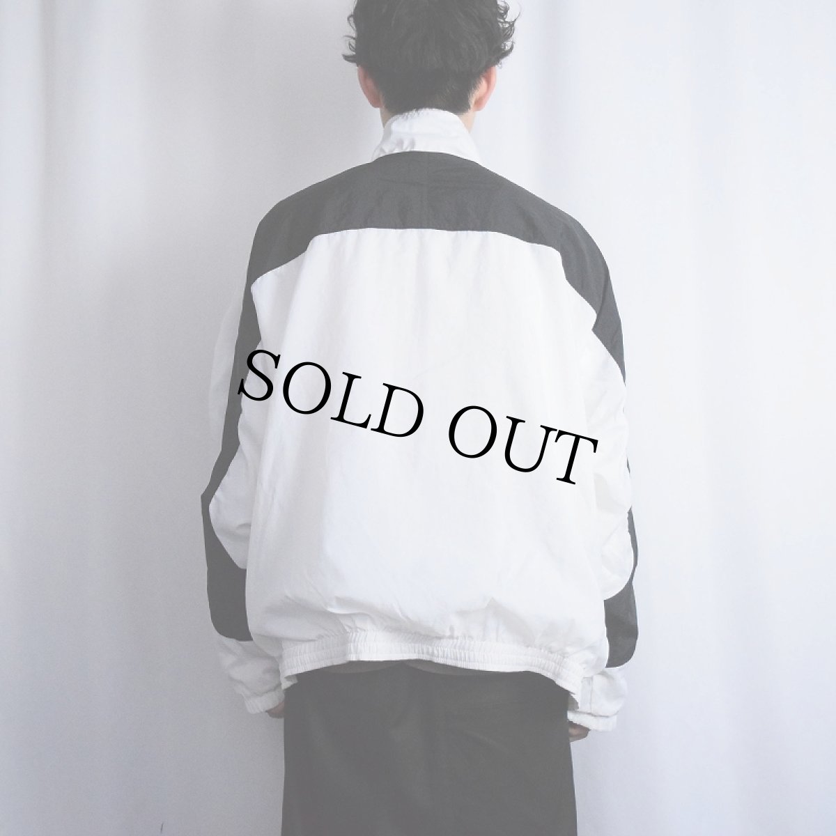 画像3: 90〜2000's NIKE ロゴ刺繍 切り替えデザイン ナイロンジャケット L (3)