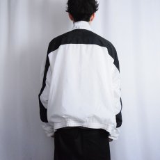 画像3: 90〜2000's NIKE ロゴ刺繍 切り替えデザイン ナイロンジャケット L (3)