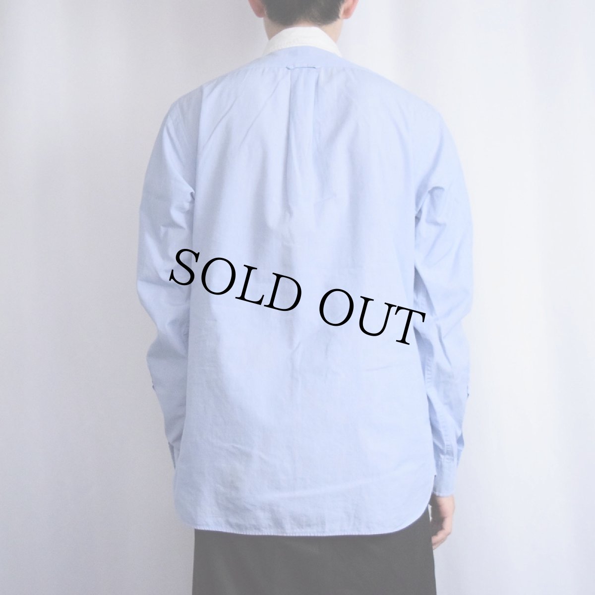 画像3: Ralph Lauren 3点留め コットンボタンダウンシャツ M (3)