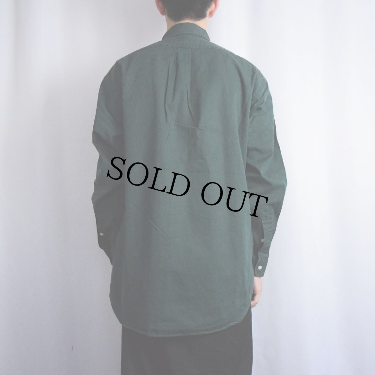 画像3: Ralph Lauren "BLAKE" ロゴ刺繍 コットンボタンダウンシャツ M (3)