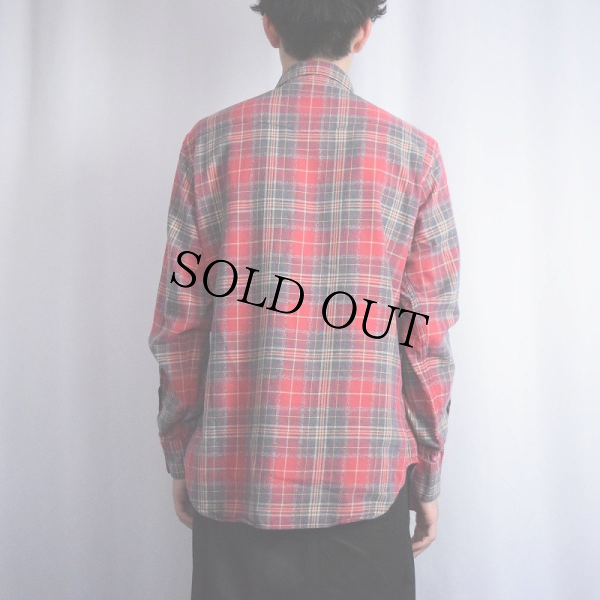 画像3: POLO Ralph Lauren チェック柄 コットンウエスタンシャツ M (3)