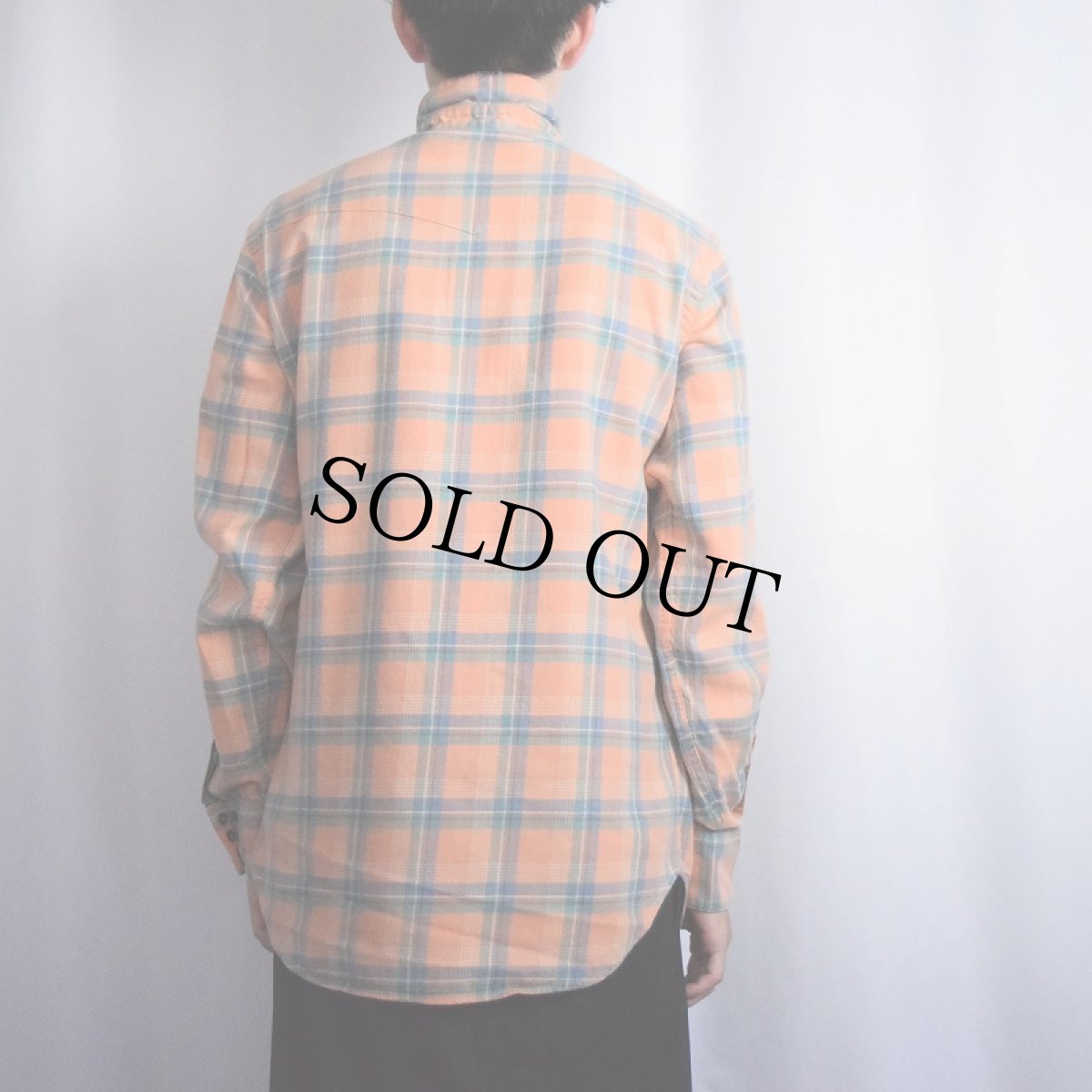 画像3: POLO Ralph Lauren チェック柄 コットンウエスタンシャツ M (3)