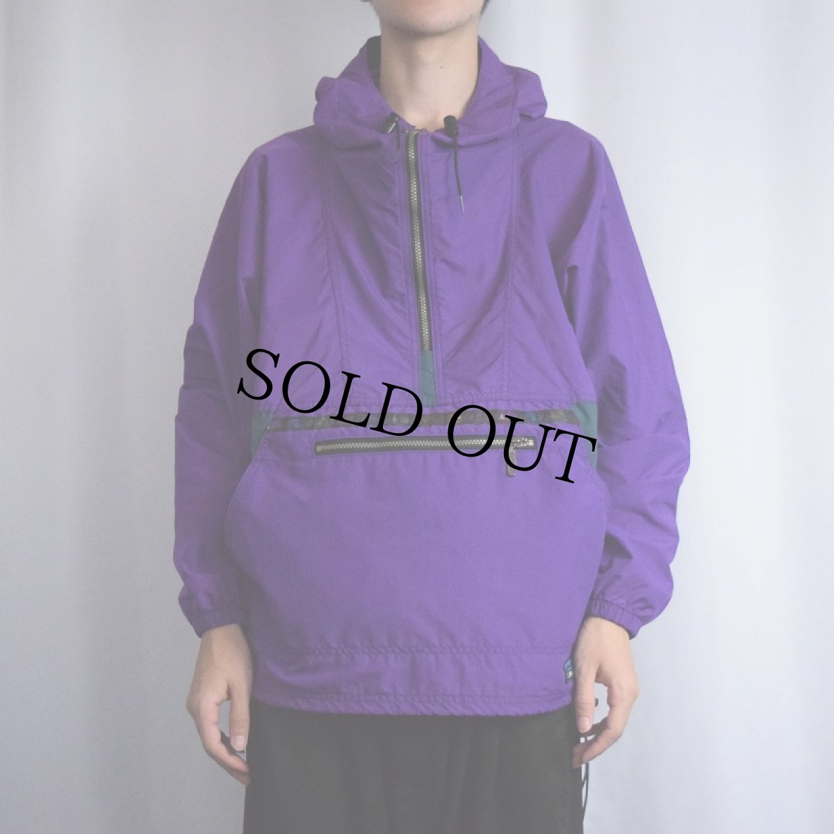 画像2: 80〜90's L.L.Bean USA製 アノラックパーカー L (2)