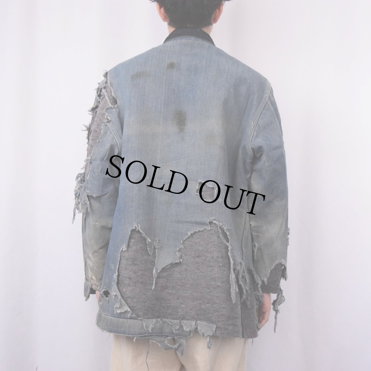 画像3: 70's Sears WORK'N LEISURE ブランケットライナー デニムカバーオール L (3)