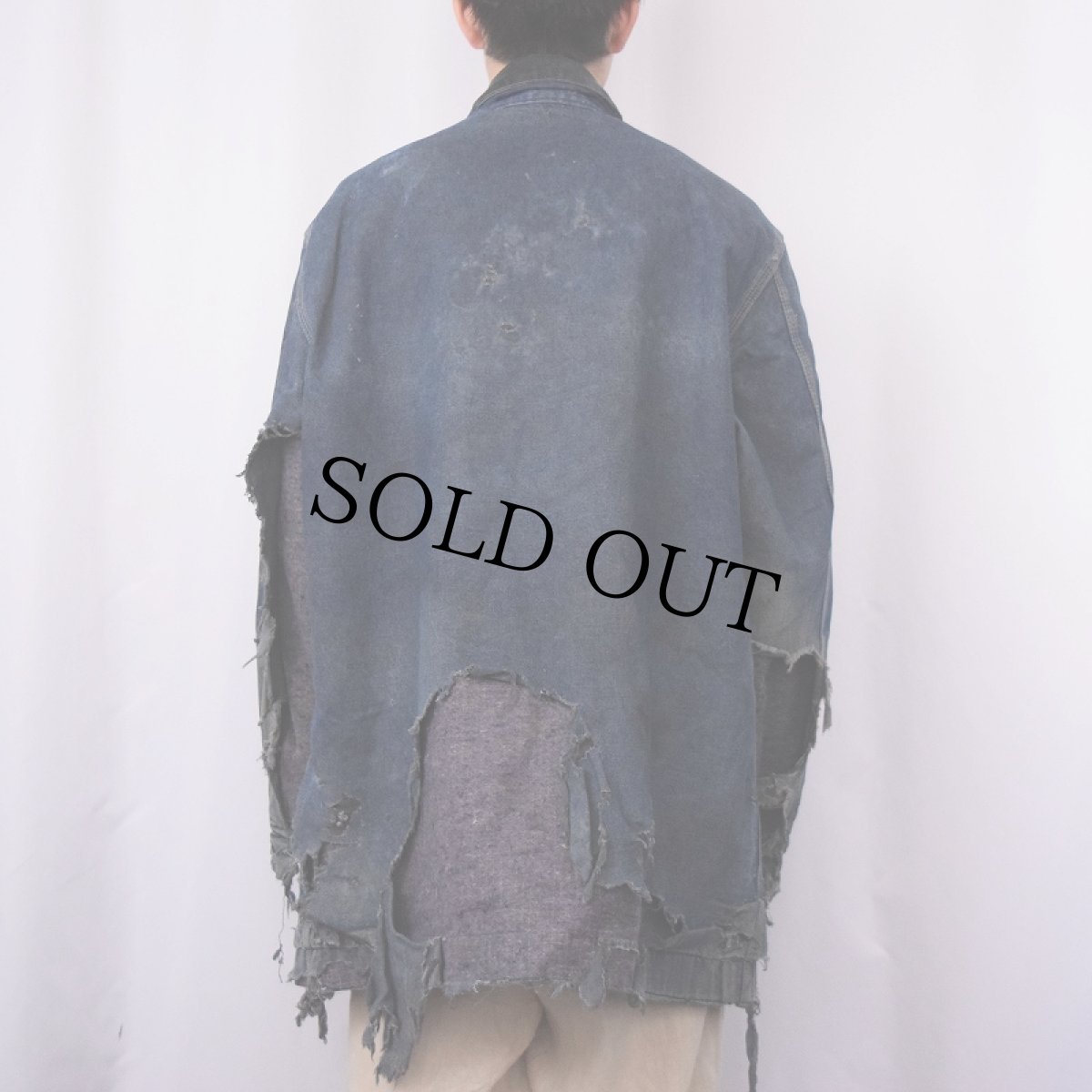 画像3: 70's Sears WORK LEISURE ブランケットライナー デニムカバーオール XL (3)