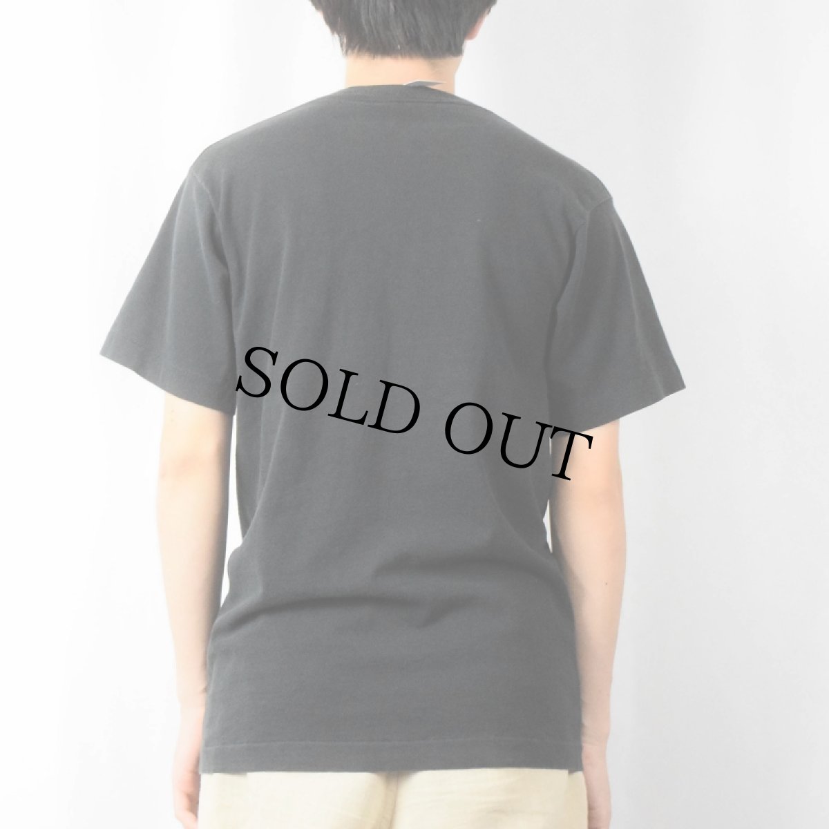 画像3: 90's FRUIT OF THE LOOM USA製 無地 ポケットTシャツ BLACK M (3)