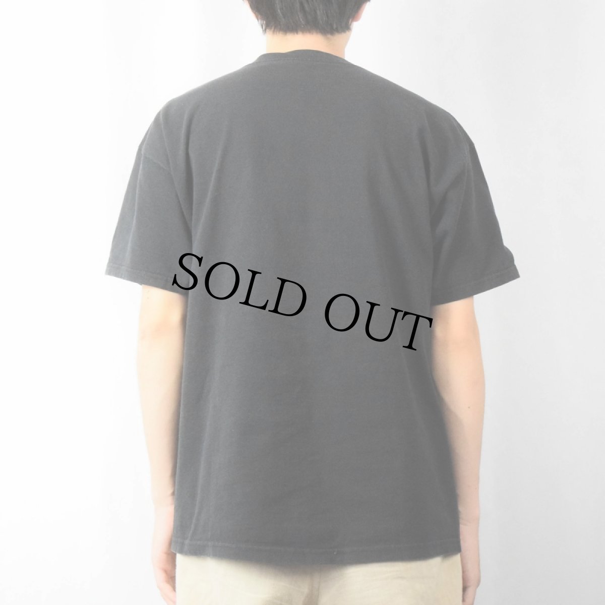 画像3: 90's Lee USA製 無地 ポケットTシャツ BLACK L (3)