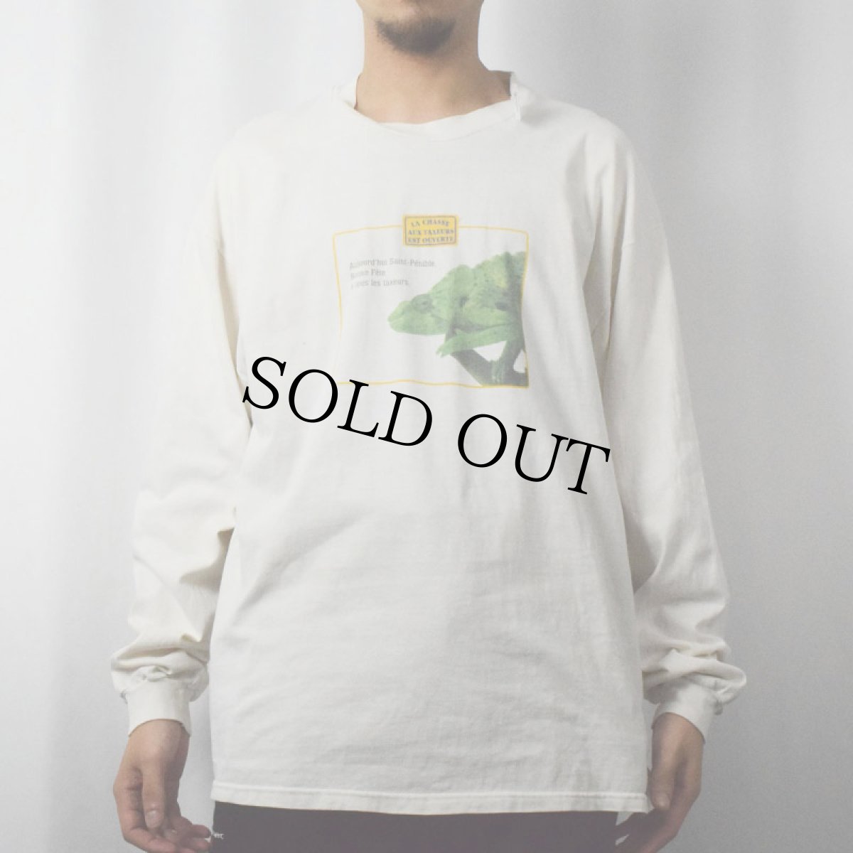 画像2: "LA CHASSE AUX TAXEURS EST OUVERTE" カメレオンプリントロンT XL (2)