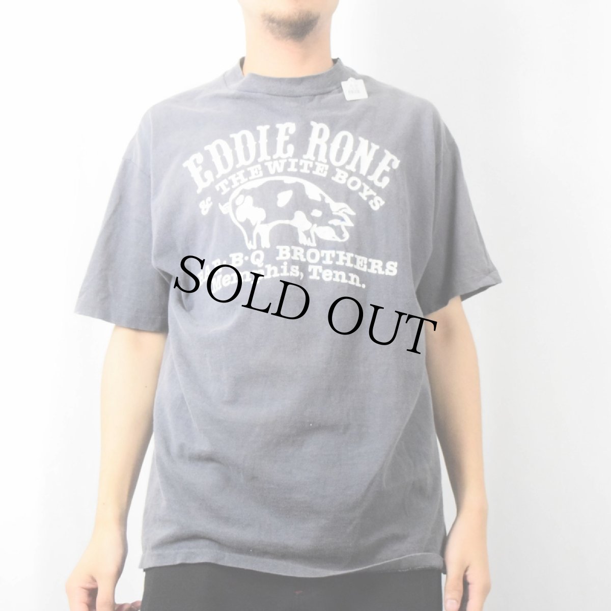 画像3: 80〜90's "EDDIE RONE" ブタプリントTシャツ (3)